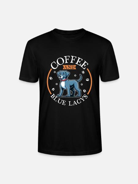 Coffee and Blue Lacy - Stanley/Stella CRAFTER Unisex Organic T-Shirt - black