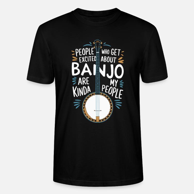 Banjo - T-shirt bio CRAFTER Stanley Stella Unisexe - noir