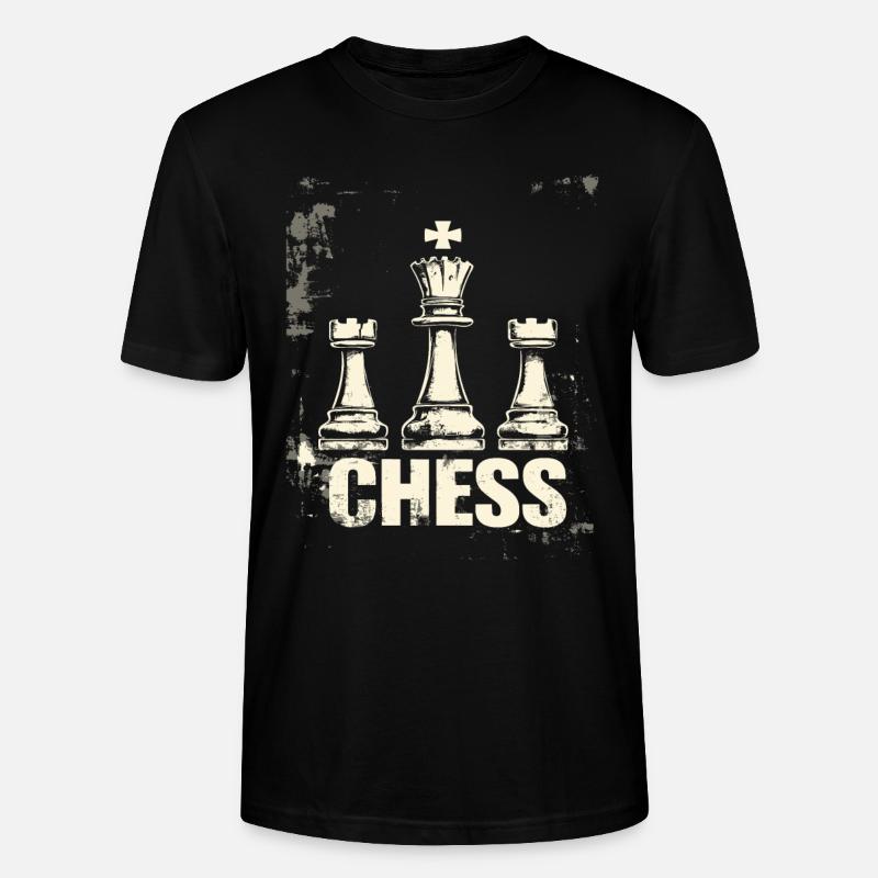 Queen Chess Masterpiece Design - Stanley/Stella CRAFTER Unisex Organic T-Shirt - black