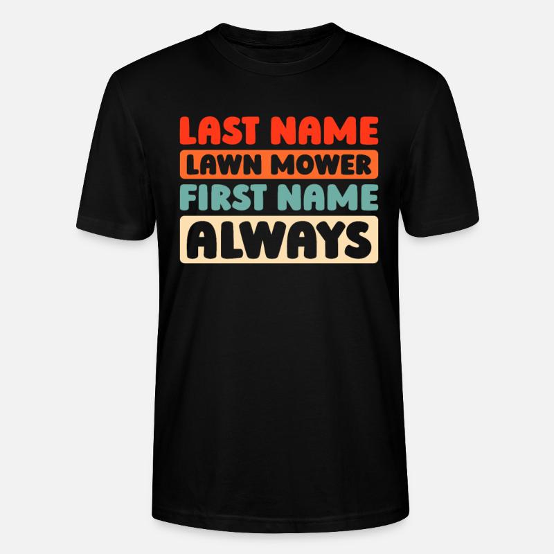 Rasenmäher Mähen - Stanley/Stella Unisex Bio-T-Shirt CRAFTER - Schwarz