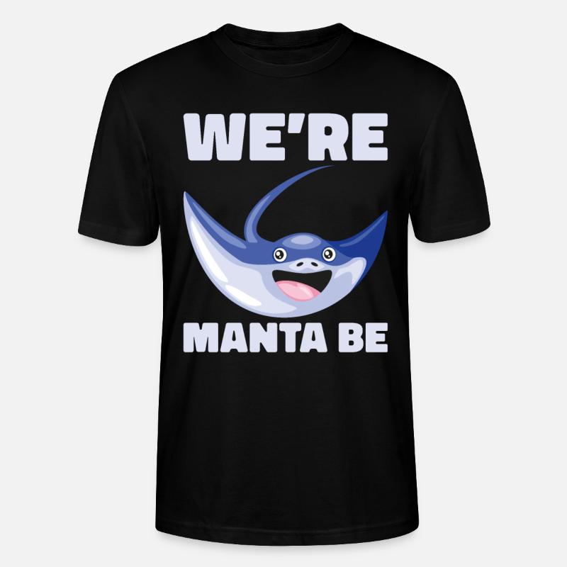 Mantarochen Liebhaber Meerestier Teufelsrochen - Stanley/Stella Unisex Bio-T-Shirt CRAFTER - Schwarz