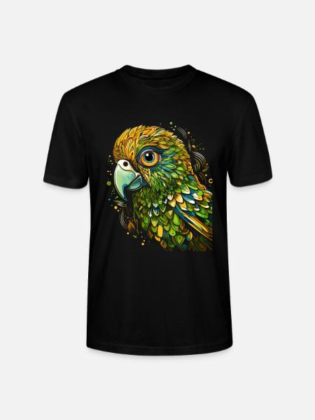 Wellensittich Sittich - Stanley/Stella Unisex Bio-T-Shirt CRAFTER - Schwarz