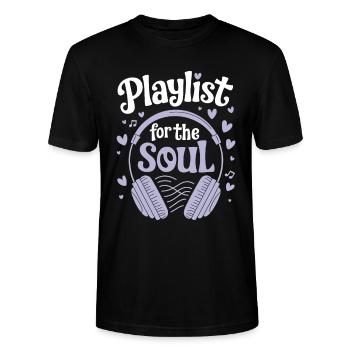 Chill Vibes Amateur de musique décontractée Relaxante - T-shirt bio CRAFTER Stanley Stella Unisexe - noir - Devant - Alina (178cm) & Michal (187cm)