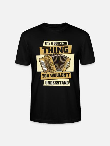 Akkordeon - Stanley/Stella Unisex Bio-T-Shirt CRAFTER - Schwarz