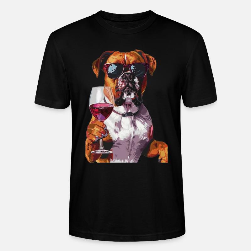 Boxer - Stanley/Stella Unisex Bio-T-Shirt CRAFTER - Schwarz