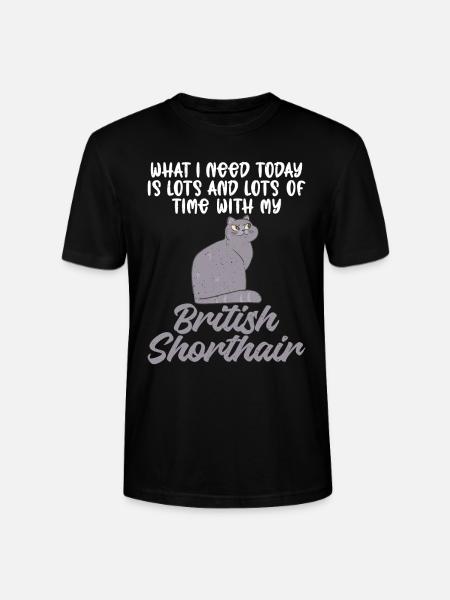 British Shorthair Gifts - Stanley/Stella Unisex Bio-T-Shirt CRAFTER - Schwarz
