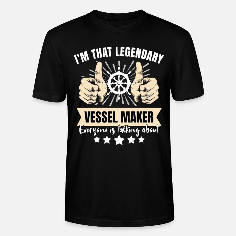Constructeur naval légendaire - T-shirt bio CRAFTER Stanley Stella Unisexe - noir