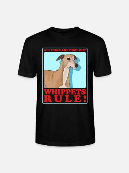 Whippet Small English Greyhound Gift - Stanley/Stella CRAFTER Unisex Organic T-Shirt - black