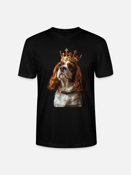 Cavalier King Charles Spaniel - Stanley/Stella CRAFTER Unisex Organic T-Shirt - black
