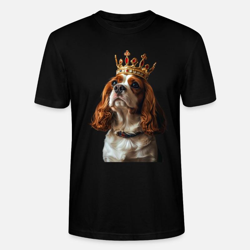 Cavalier King Charles Spaniel - T-shirt bio CRAFTER Stanley Stella Unisexe - noir