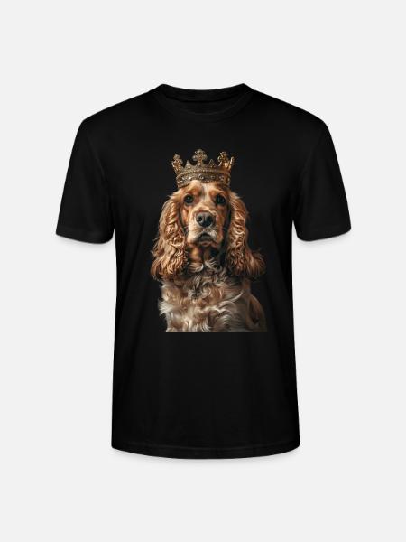 Cocker Spaniel - Stanley/Stella CRAFTER Unisex Organic T-Shirt - black