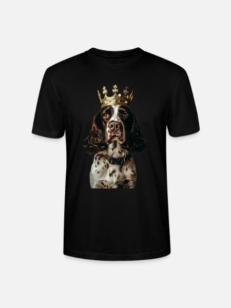English Springer Spaniel - Stanley/Stella CRAFTER Unisex Organic T-Shirt - black