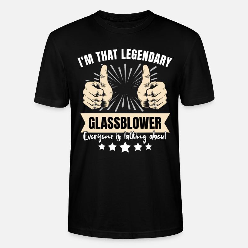 Legendärer Glasbläser - Stanley/Stella Unisex Bio-T-Shirt CRAFTER - Schwarz