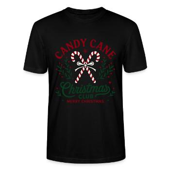 Partenaire de canne à sucre Look pour Noël - T-shirt bio CRAFTER Stanley Stella Unisexe - noir - Devant - Alina (178cm) & Michal (187cm)