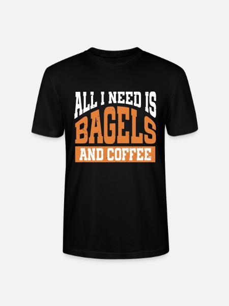 Bagel Lover Art Bagels - T-shirt bio CRAFTER Stanley Stella Unisexe - noir