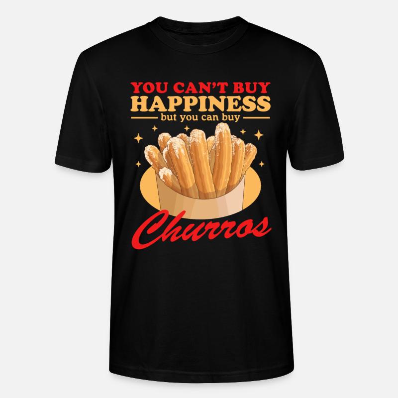 Churro Bäcker Churros Geschenke - Stanley/Stella Unisex Bio-T-Shirt CRAFTER - Schwarz