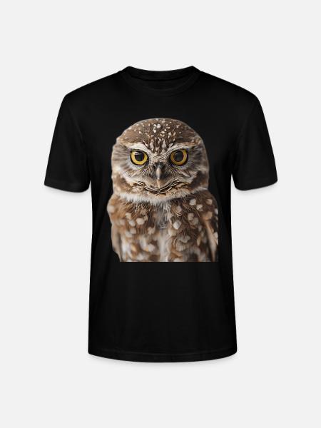 Eule - Stanley/Stella Unisex Bio-T-Shirt CRAFTER - Schwarz