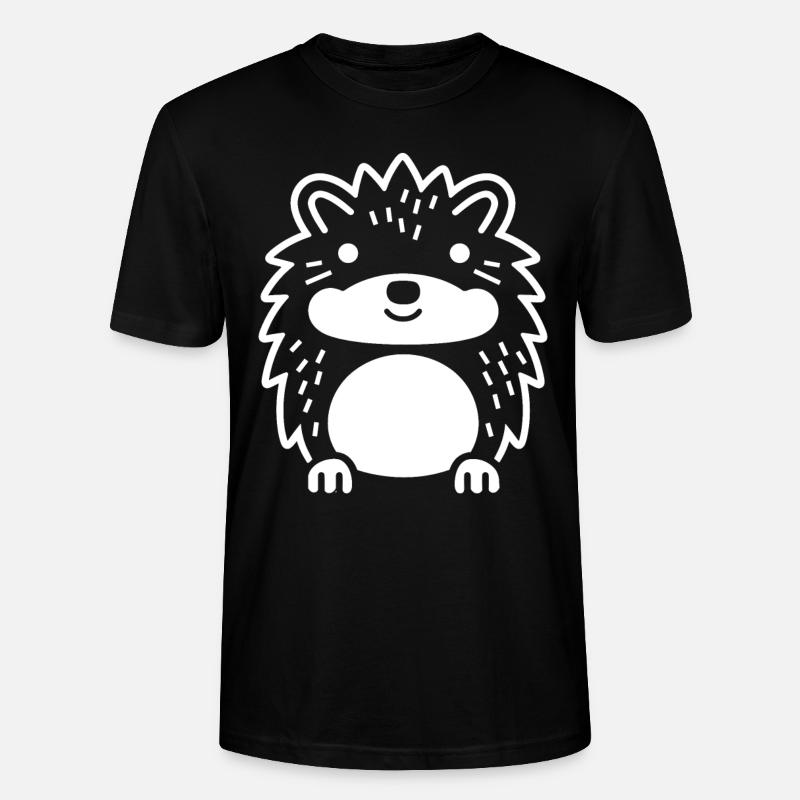 Igel - Stanley/Stella Unisex Bio-T-Shirt CRAFTER - Schwarz