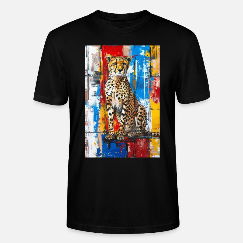 Gepard - Stanley/Stella Unisex Bio-T-Shirt CRAFTER - Schwarz