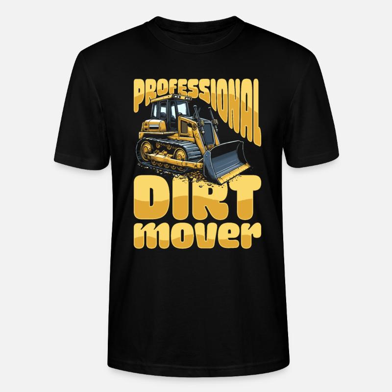 Bulldozer Planierraupe - Stanley/Stella Unisex Bio-T-Shirt CRAFTER - Schwarz