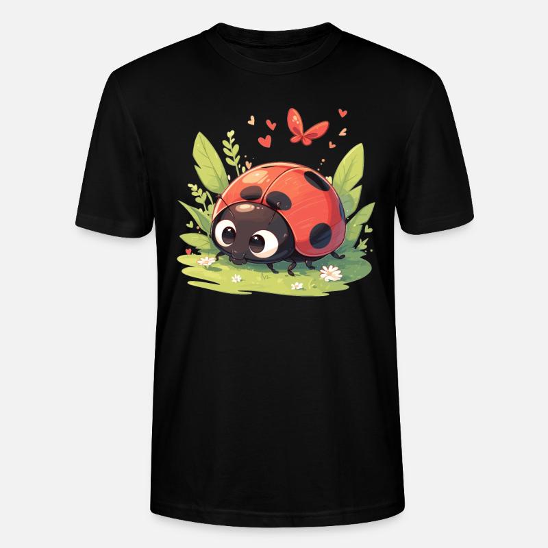 Ladybug Marienkäfer - Stanley/Stella Unisex Bio-T-Shirt CRAFTER - Schwarz