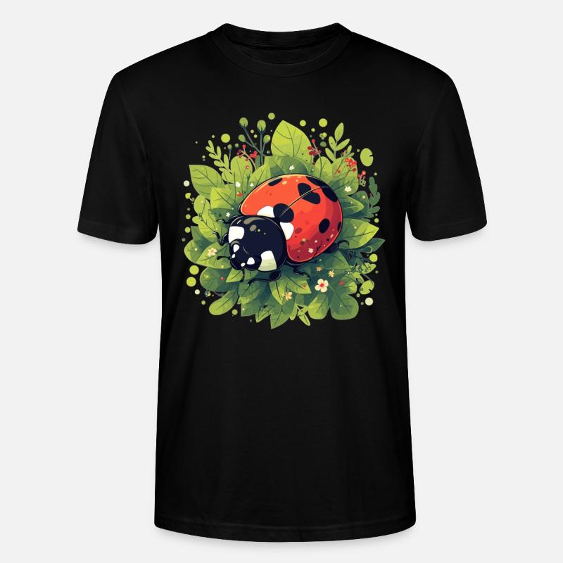 Ladybug Marienkäfer - Stanley/Stella Unisex Bio-T-Shirt CRAFTER - Schwarz
