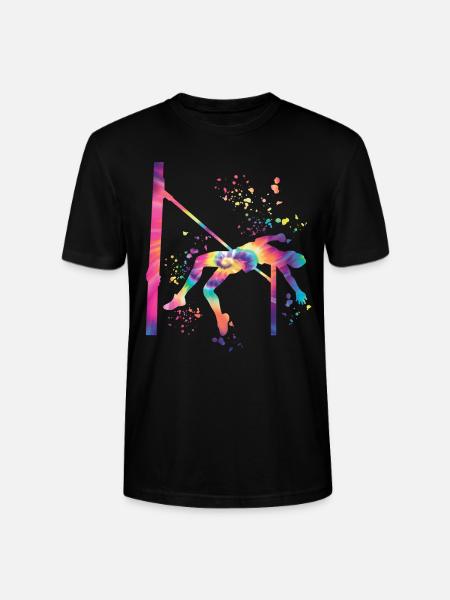 Hochspringer Wasserfarben Hochsprung - Stanley/Stella Unisex Bio-T-Shirt CRAFTER - Schwarz