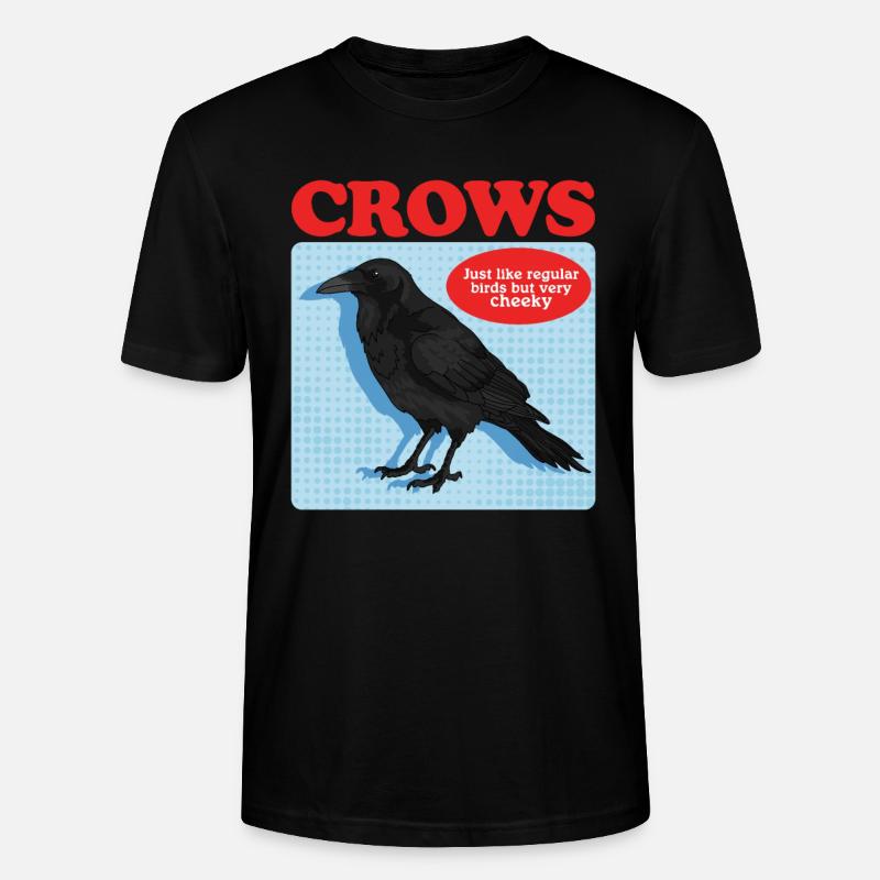 Crows Black Ravens Gift - Stanley/Stella CRAFTER Unisex Organic T-Shirt - black