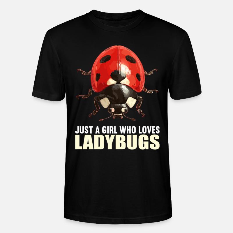 Ladybug Marienkäfer - Stanley/Stella Unisex Bio-T-Shirt CRAFTER - Schwarz