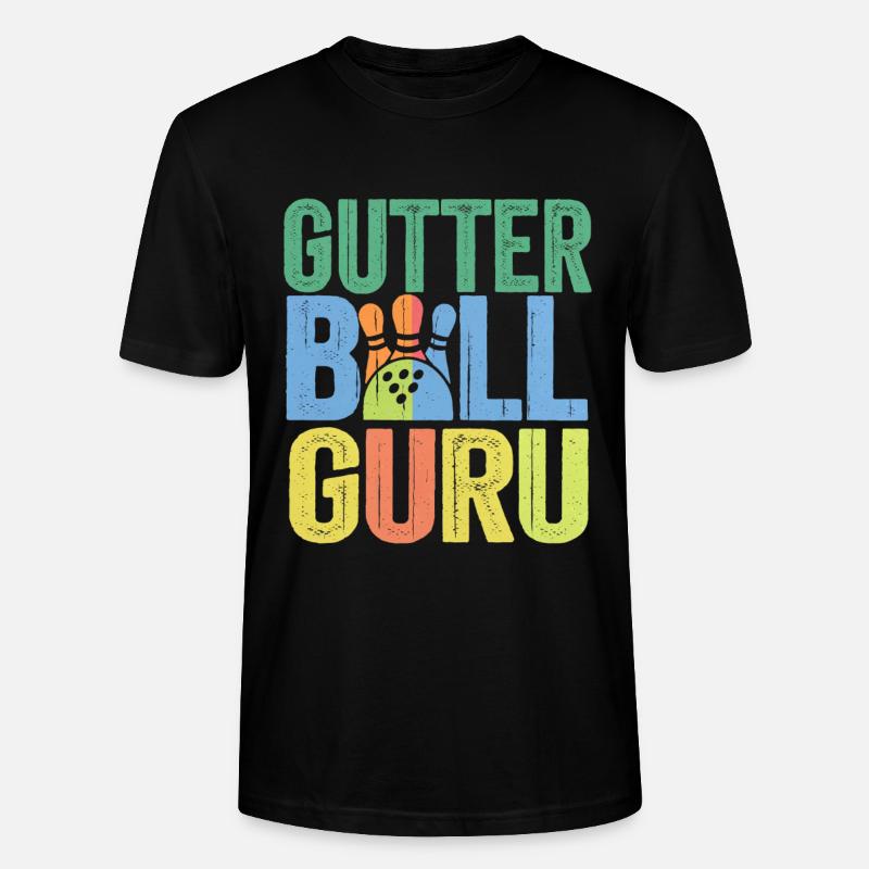 Gutter Ball Guru 6 - Stanley/Stella Unisex Bio-T-Shirt CRAFTER - Schwarz