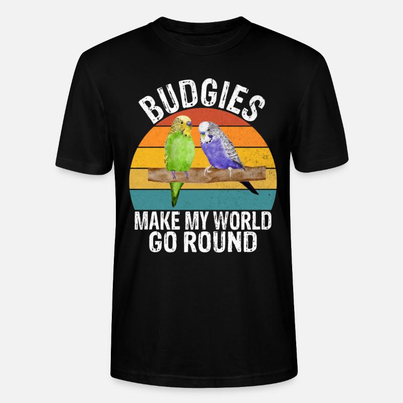 Budgie Gift - Stanley/Stella Unisex Bio-T-Shirt CRAFTER - Schwarz
