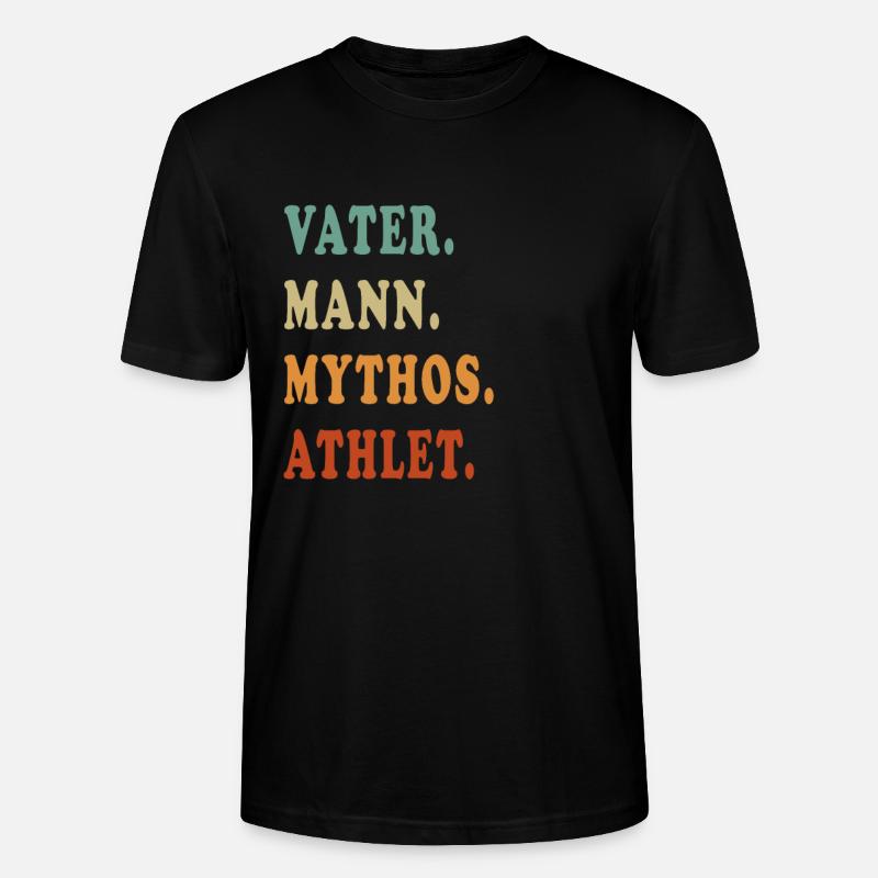 Athlet Vater Mythos - Stanley/Stella Unisex Bio-T-Shirt CRAFTER - Schwarz