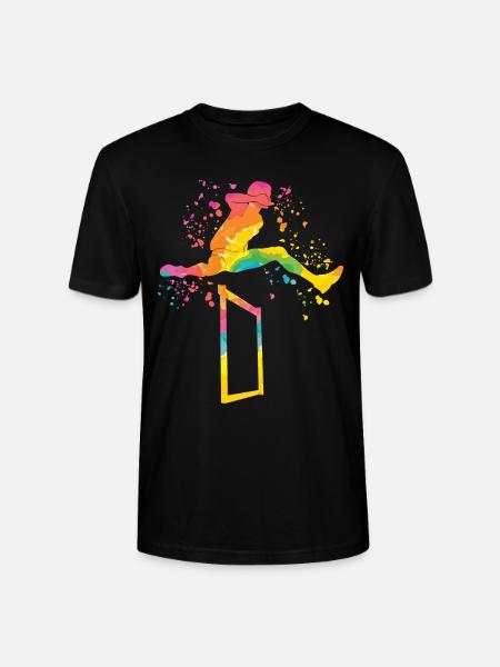 Aitajuoksu Esterata Lasten aitajuoksu - Stanley/Stella CRAFTER unisex luomu-t-paita - musta