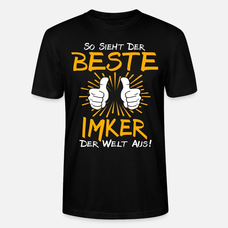 Imker Geschenkidee - Stanley/Stella Unisex Bio-T-Shirt CRAFTER - Schwarz