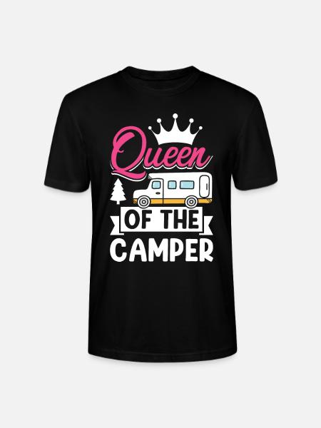 Campist Mor Sjov Camping Dronning af Camper - Stanley Stella CRAFTER unisex økologisk-T-shirt - sort