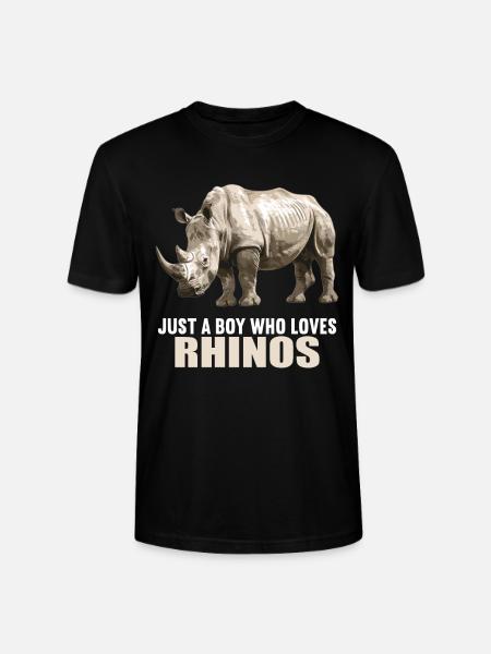Rhino Nashörner Nashorn - Stanley/Stella Unisex Bio-T-Shirt CRAFTER - Schwarz