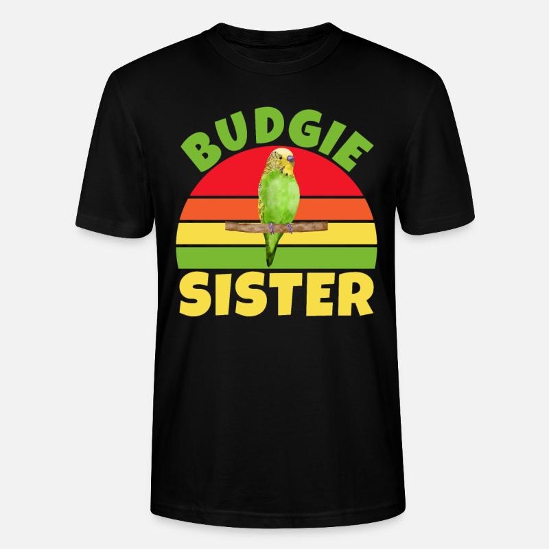 Budgie Gift - Stanley/Stella Unisex Bio-T-Shirt CRAFTER - Schwarz