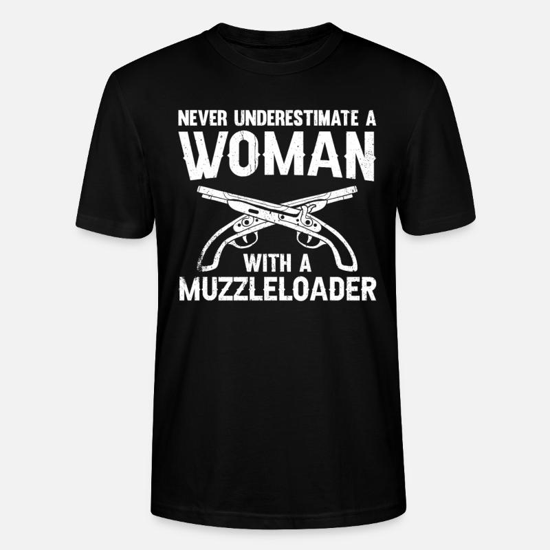 Vorderlader Muzzleloader Muzzle Loading - Stanley/Stella Unisex Bio-T-Shirt CRAFTER - Schwarz