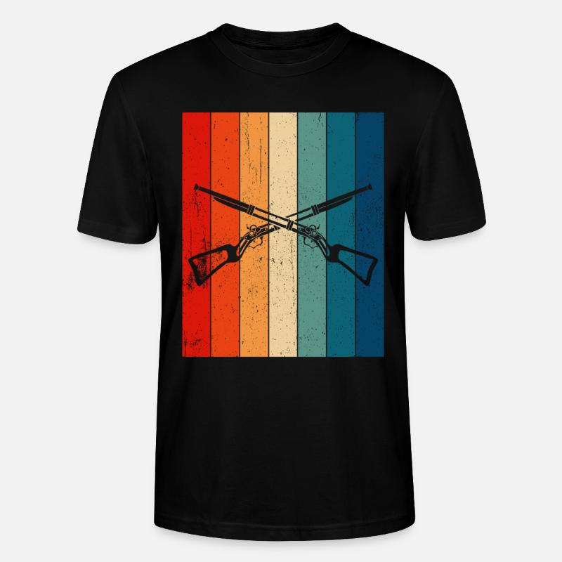 Vorderlader Muzzleloader Muzzle Loading - Stanley/Stella Unisex Bio-T-Shirt CRAFTER - Schwarz