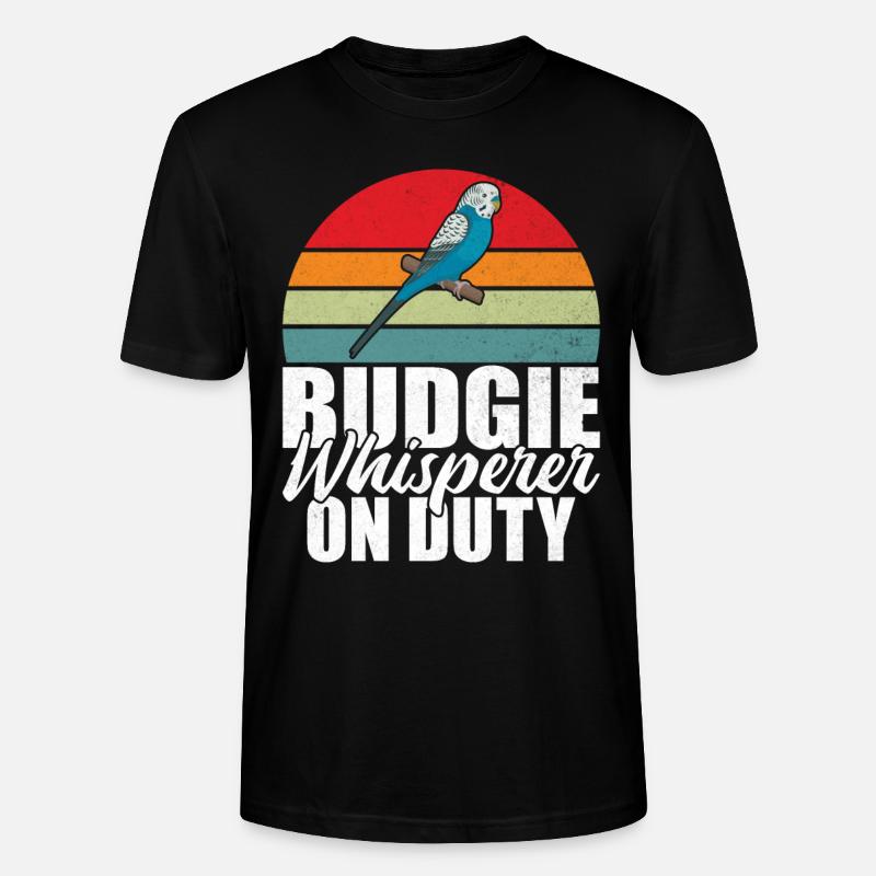 Budgie Gift - Stanley/Stella Unisex Bio-T-Shirt CRAFTER - Schwarz
