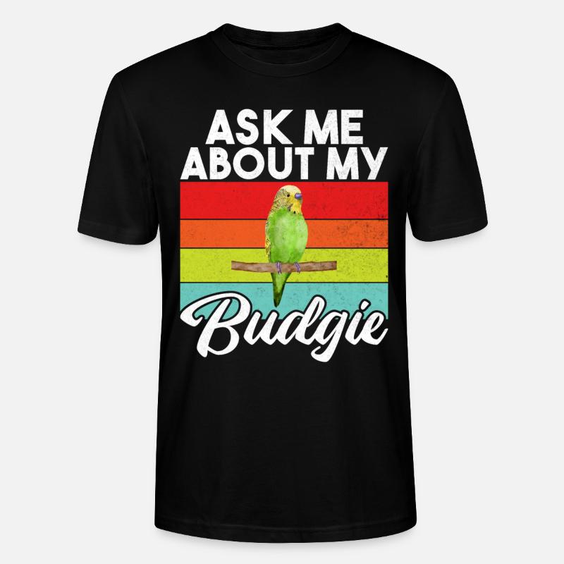 Budgie Gift - Stanley/Stella Unisex Bio-T-Shirt CRAFTER - Schwarz
