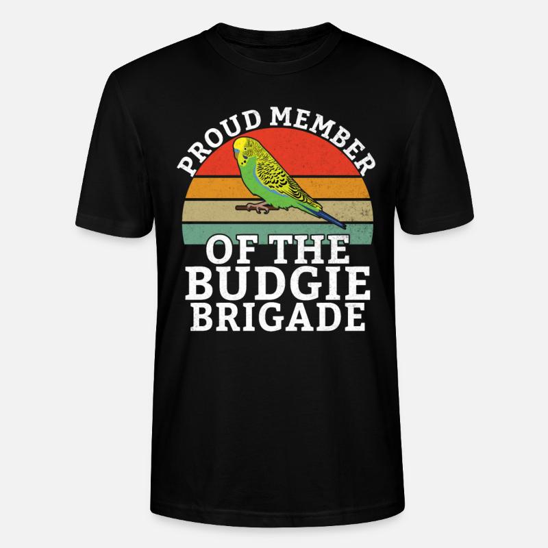 Budgie Gift - Stanley/Stella Unisex Bio-T-Shirt CRAFTER - Schwarz
