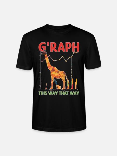 G'Raph This Way That Way - Stanley/Stella Unisex Bio-T-Shirt CRAFTER - Schwarz