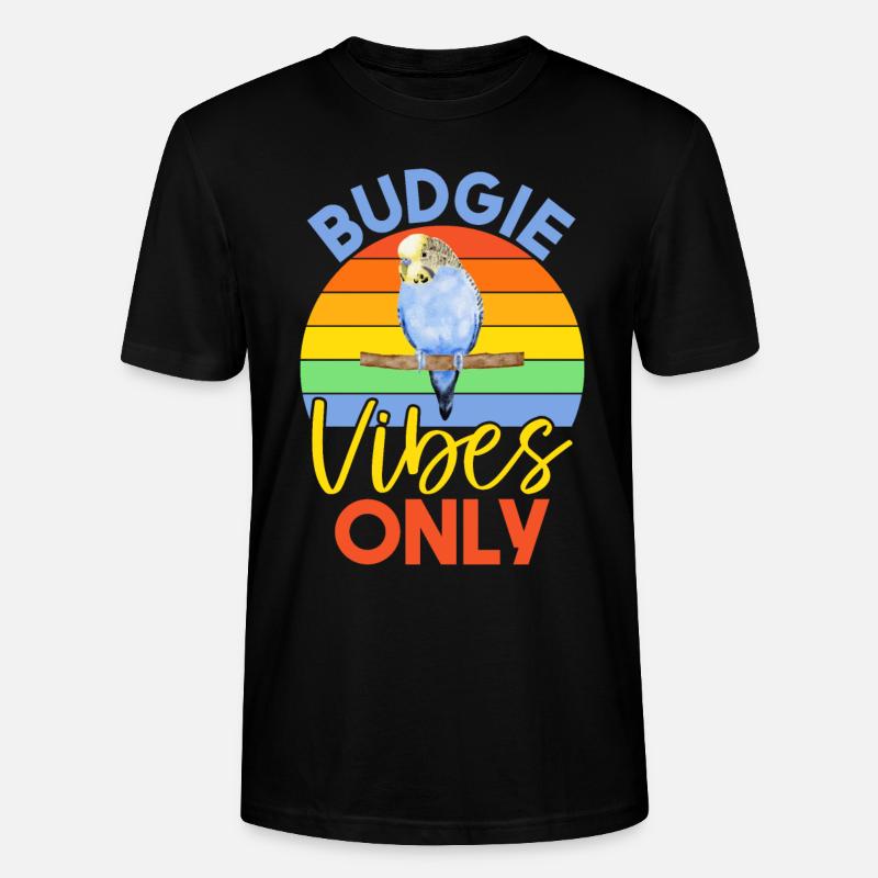 Budgie Gift - Stanley/Stella Unisex Bio-T-Shirt CRAFTER - Schwarz
