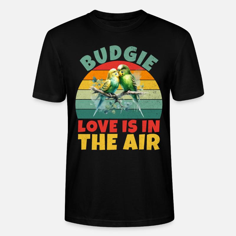 Budgie Gift - Stanley/Stella Unisex Bio-T-Shirt CRAFTER - Schwarz