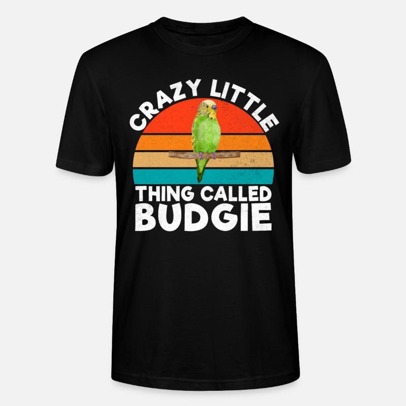 Budgie Gift - Stanley/Stella Unisex Bio-T-Shirt CRAFTER - Schwarz