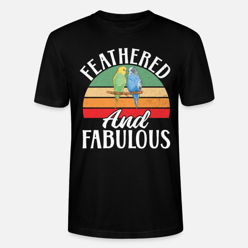 Budgie Gift - Stanley/Stella Unisex Bio-T-Shirt CRAFTER - Schwarz