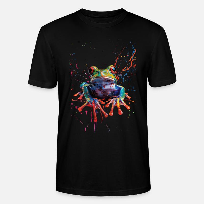 Frosch - Stanley/Stella Unisex Bio-T-Shirt CRAFTER - Schwarz