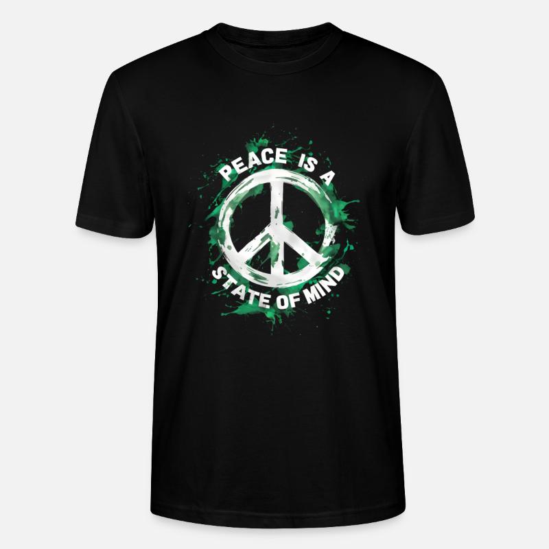 Frieden ist eine Geisteshaltung - Stanley/Stella Unisex Bio-T-Shirt CRAFTER - Schwarz