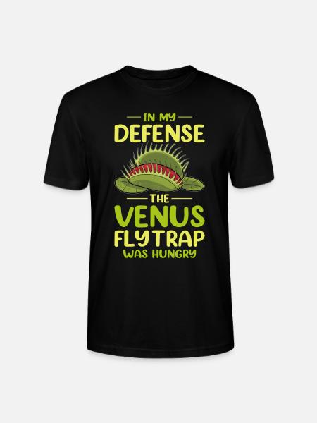 Venus Flytrap Carnivore Plant Design - Stanley/Stella CRAFTER Unisex Organic T-Shirt - black